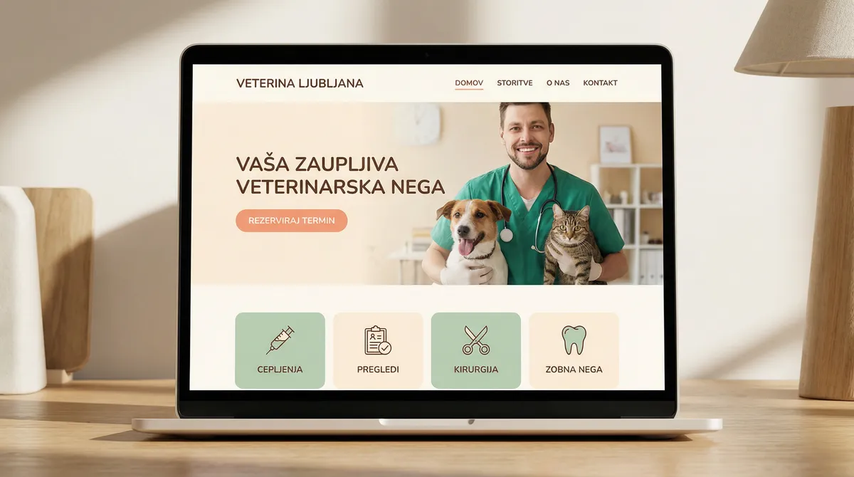 Spletna stran za veterino